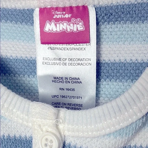 Disney Kids 3 Piece Set - Mint Green Aqua Blue and Cream